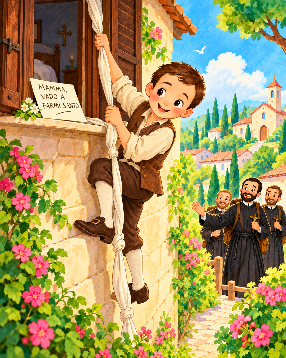Illustrazione di «Mamma, vado a farmi santo»