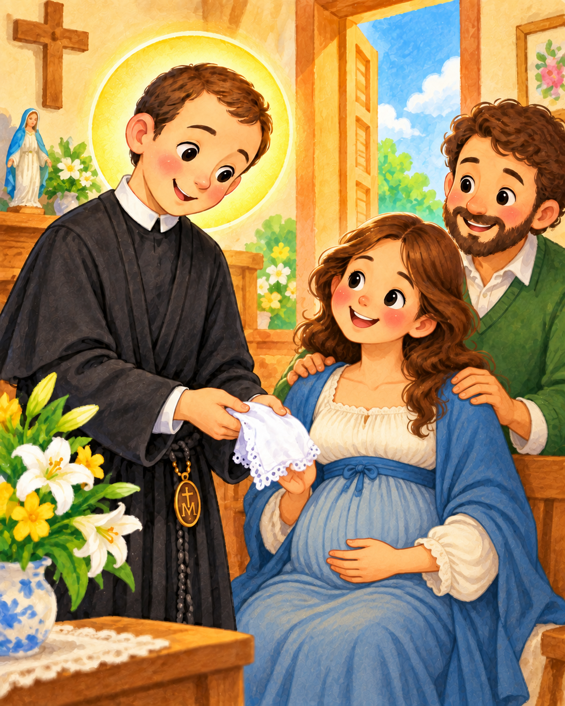 Illustrazione di Il fazzoletto per una mamma